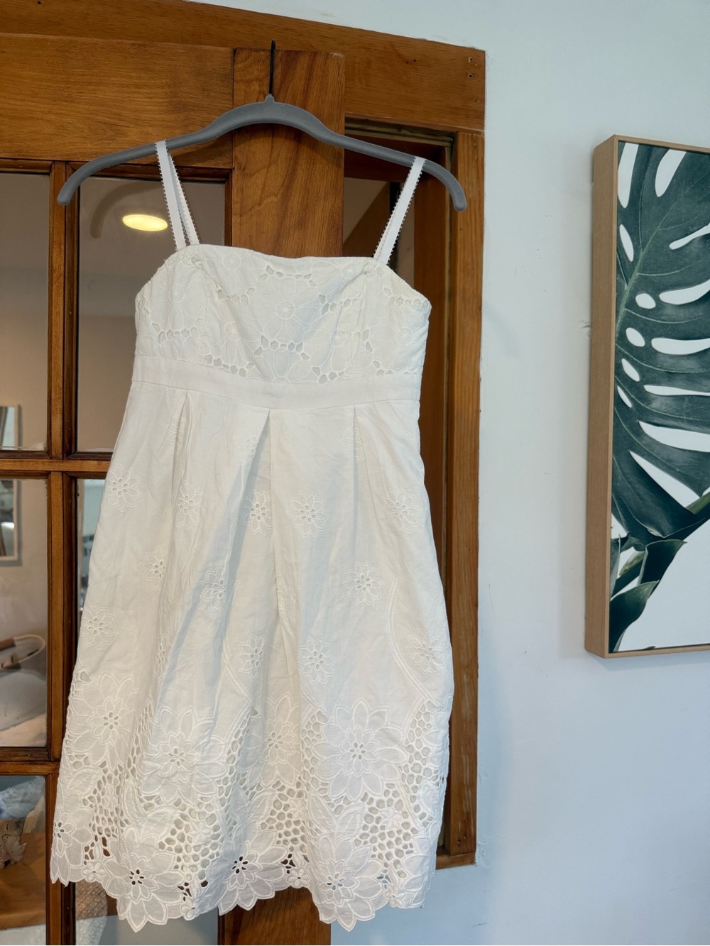 Lilly Pulitzer White Eyelet Spaghetti-Strap Mini Dress